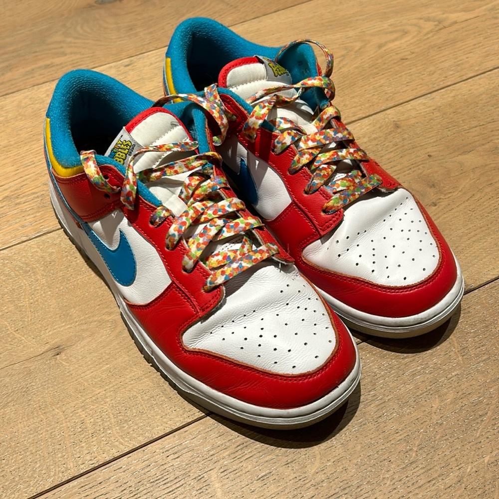 Fruity Pebbles Nike Lebron James Dunks Size 9.5 Mens